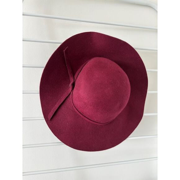 Burgundy Wool Hat Witchy Stevie Nicks Vamp Romantic Witchy 70s Boho Dark Cottage main image 6